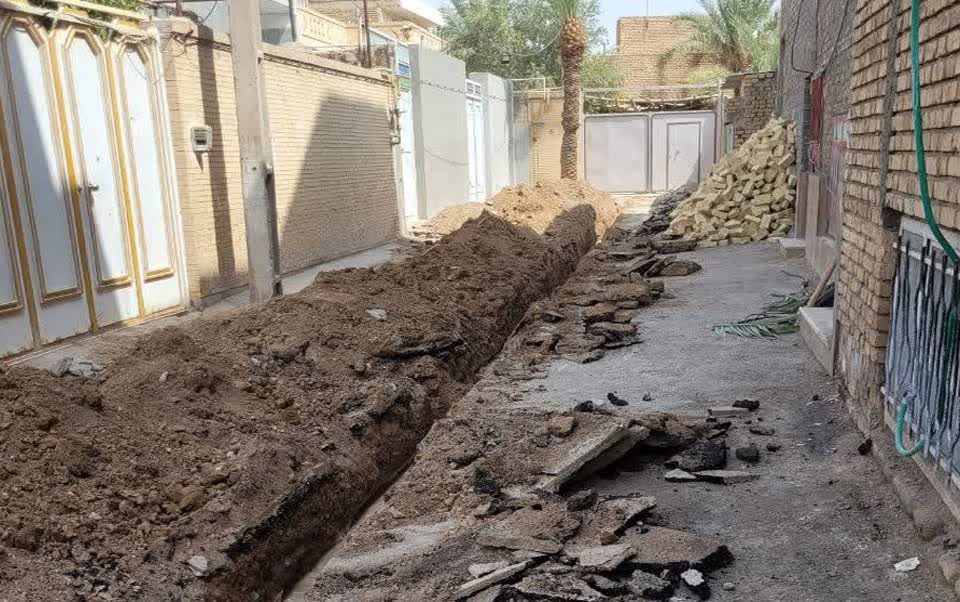 بیش از ۴۰۰۰ متر از شبکه آبرسانی بافق اصلاح می‌شود